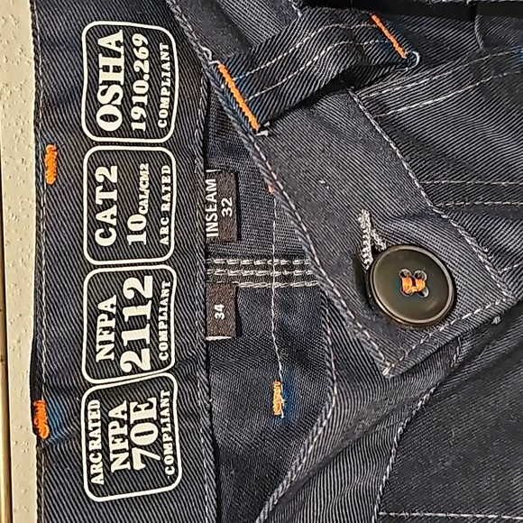Flame resistant KONTRA Nuts and Bolts ARC Rated CAT2 Pants Size 34x32 - Picture 9 of 11